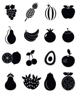 meyve simgeler kümesi