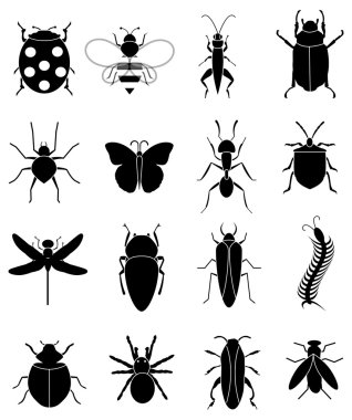 Böcekler Icons set