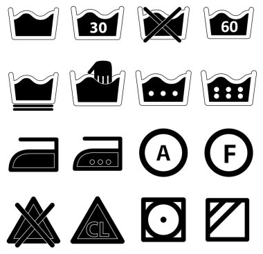 çamaşır Icons set