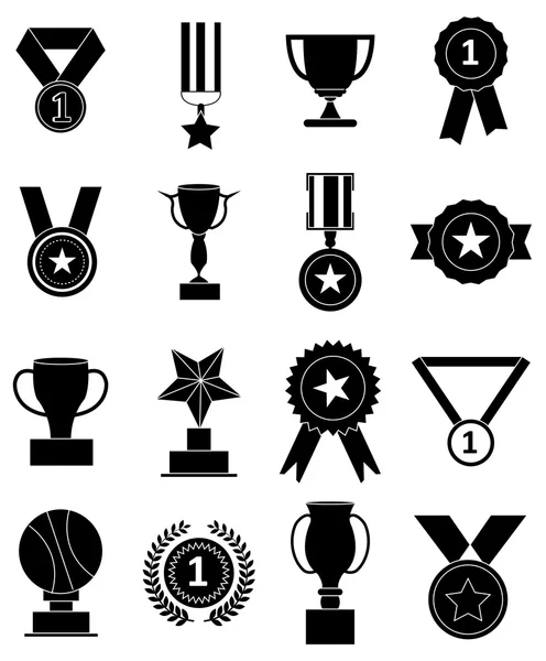 Awards icons set — Stock Vector