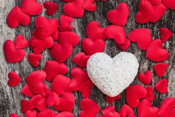 Valentines day red hearts background — Stock Photo, Image