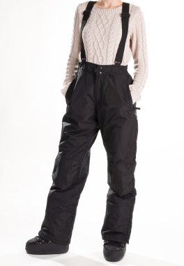 Kız bir kayak tulum.