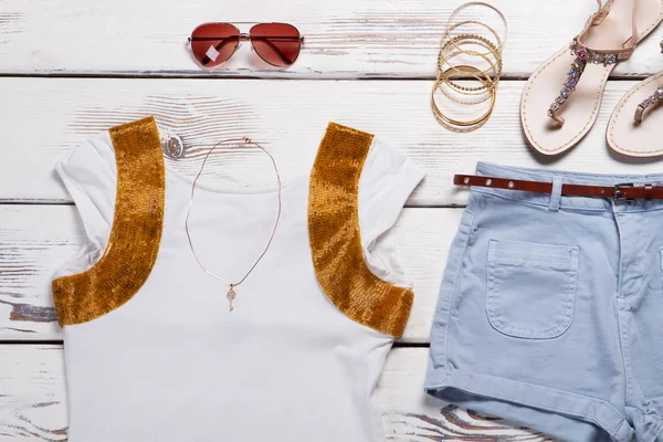 Conjunto de coisas de verão . — Fotografia de Stock