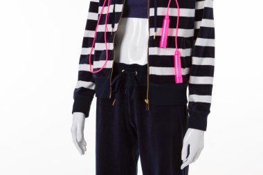 Lacivert pantolon bayan manken.