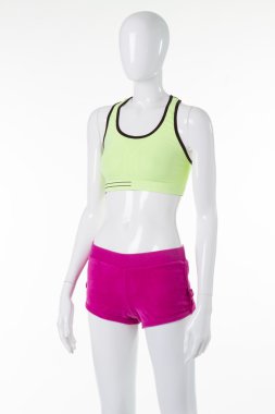 Fitness için parlak giyim.