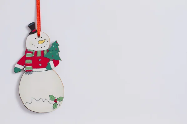 Funny Christmas snowman — Stock Photo, Image