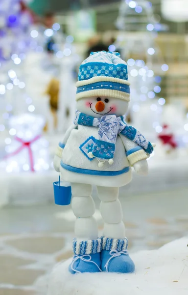 Забавный снеговик — стоковое фото