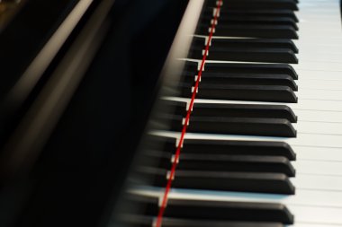 classic black piano clipart