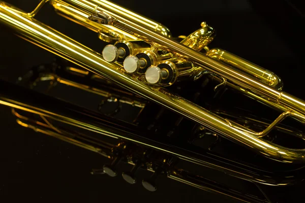 Detalj av trumpet — Stockfoto