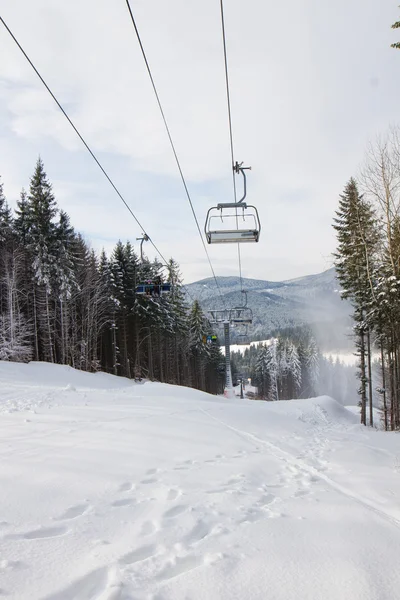 Station de ski dans le bois . — Photo