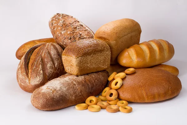 Different types of bread — Stock Photo, Image