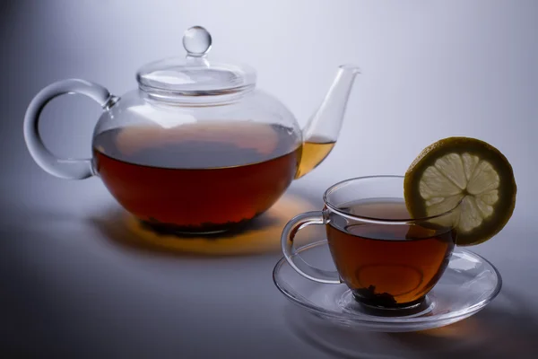 Glass tea set — Stock Photo, Image