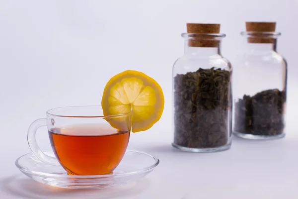 Tasty black tea — Stock Photo, Image