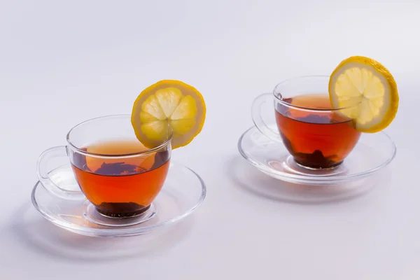 Two cups of  tea — Stock Photo, Image
