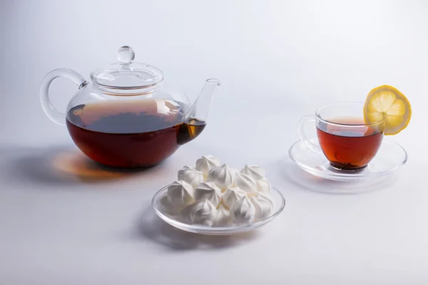 Teiera con tazza — Foto Stock