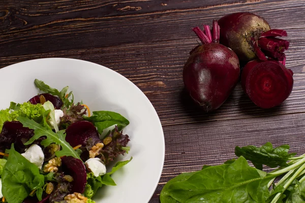 Vegetable salad with beet. — Stock Photo, Image