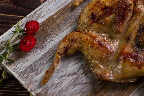 Part of roasted quail. — Stok fotoğraf