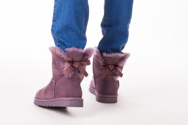 Kürk kadınlar boots kız.
