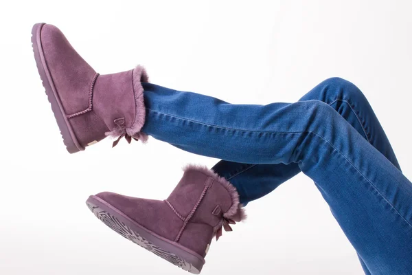 Botas de invierno divertidas . — Foto de Stock