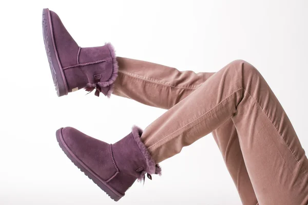 Uggs - vrouwelijke Australische schoenen. — Stockfoto