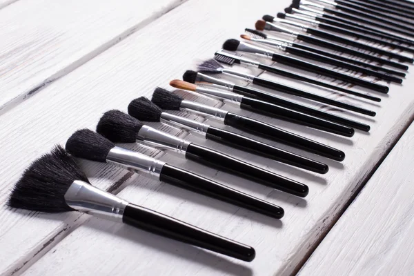 Brushes for professional make-up. — Stock Photo, Image