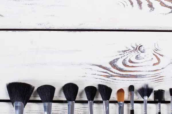 Black brush for face. — Stock Photo, Image