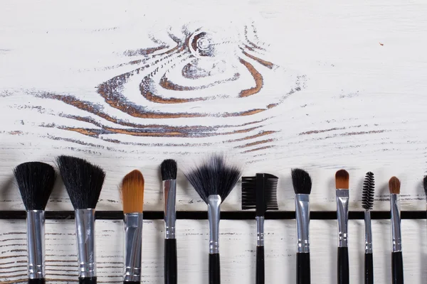Many different brush for face. — Stock Photo, Image