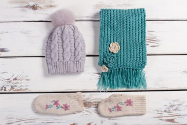 Kış el yapımı şeyler ayarla.