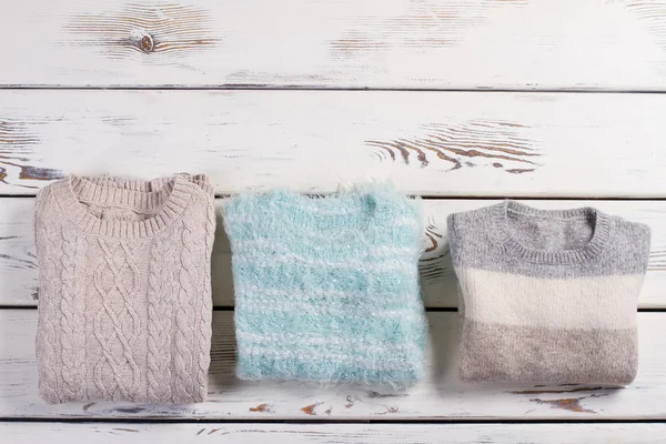 Suéteres hechos a mano . — Foto de Stock