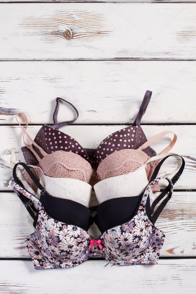 Lot of beautiful sexy bras Stock Photo by ©margostock 85951242