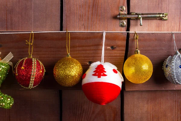 Bolas de Navidad. Hermosas decoraciones . — Foto de Stock