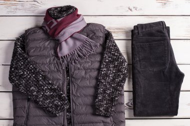 Sıcak kış giysileri.