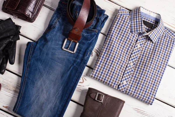 Fashionable men's clothing. — Stock Photo, Image
