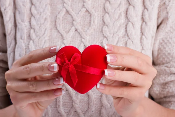 Bellissimo cuore di velluto . — Foto Stock