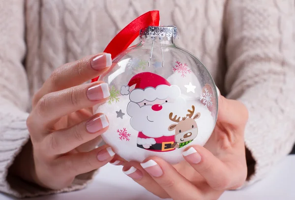 Beautiful Christmas glass ball. — Stock Photo, Image