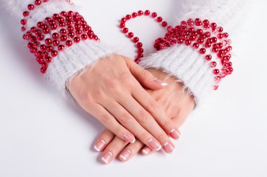 Güzel festival Fransız manikür.