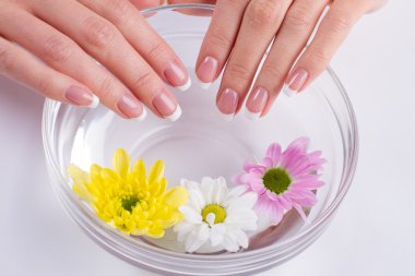 Spa eller için. Kadın zevk.