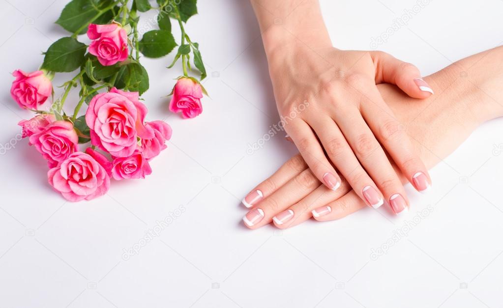 Beautiful well-groomed female hands. 