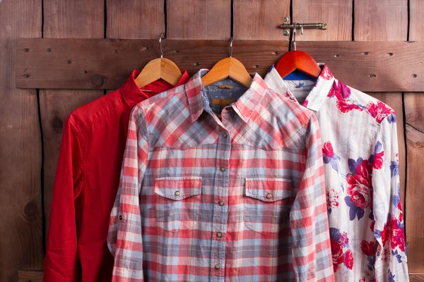 Different bright shirts. — Stock Photo, Image