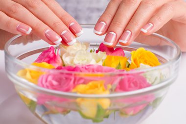 Bakım tırnak. Güzellik Salonu.