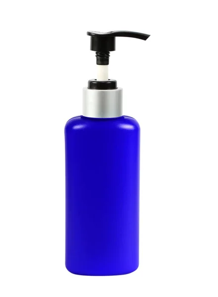 胶瓶泵 液体肥皂 白底洗发水 — 图库照片