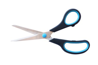 Makas beyaz arkaplanda izole edildi