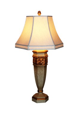 Masa lambası beyaz arkaplanda izole