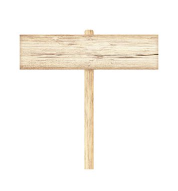 Tahta tabela beyaz arkaplanda izole edildi.