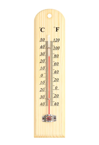 Thermomètre Isolé Sur Fond Blanc — Photo