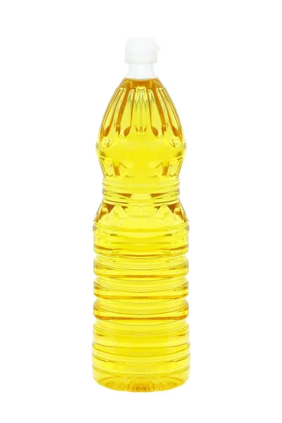 Бутылка Растительного Масла Приготовления Пищи Изолированы Фоне — стоковое фото
