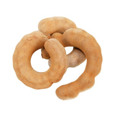 Tamarind beyaz arkaplanda izole edildi