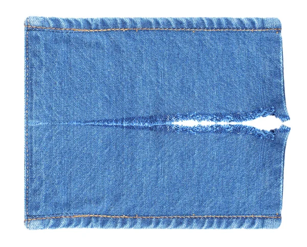 Desgarrado Viejo Azul Jeans Fondo — Foto de Stock