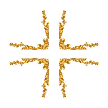 desen ahşap çerçeve, beyaz arka plan üzerinde oymak