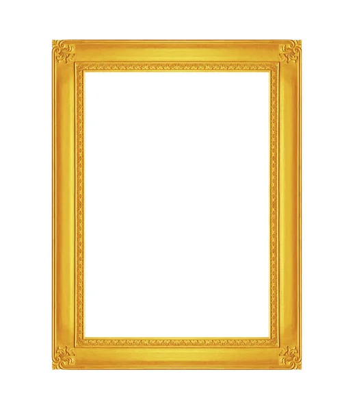 Antique Picture Frame Isolated White Background — Stock Photo, Image